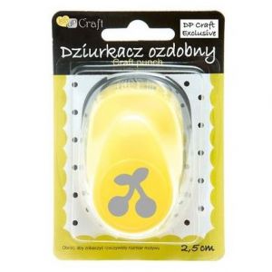 Dziurkacz ozdobny dpCraft 2,5cm Wiśnie